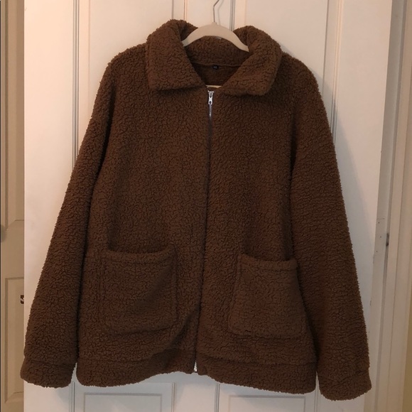 Jackets & Blazers - Brown Teddy Jacket